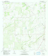 Pawnee Texas Historical topographic map, 1:24000 scale, 7.5 X 7.5 Minute, Year 1965