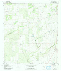 Pawnee Texas Historical topographic map, 1:24000 scale, 7.5 X 7.5 Minute, Year 1965
