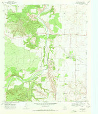 Peacock Texas Historical topographic map, 1:24000 scale, 7.5 X 7.5 Minute, Year 1968