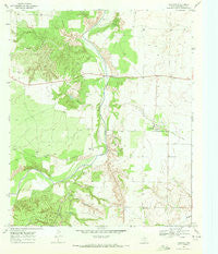 Peacock Texas Historical topographic map, 1:24000 scale, 7.5 X 7.5 Minute, Year 1968