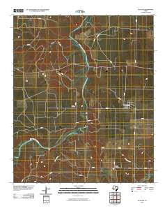 Peacock Texas Historical topographic map, 1:24000 scale, 7.5 X 7.5 Minute, Year 2010