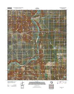 Peacock Texas Historical topographic map, 1:24000 scale, 7.5 X 7.5 Minute, Year 2012