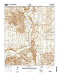 Peacock Texas Current topographic map, 1:24000 scale, 7.5 X 7.5 Minute, Year 2016