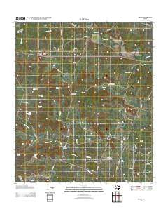 Pearl Texas Historical topographic map, 1:24000 scale, 7.5 X 7.5 Minute, Year 2012