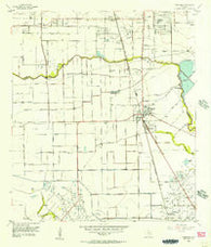Pearland Texas Historical topographic map, 1:24000 scale, 7.5 X 7.5 Minute, Year 1955