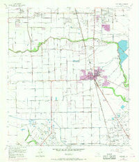 Pearland Texas Historical topographic map, 1:24000 scale, 7.5 X 7.5 Minute, Year 1955