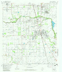 Pearland Texas Historical topographic map, 1:24000 scale, 7.5 X 7.5 Minute, Year 1982