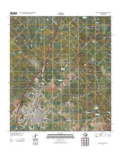 Pearsall North Texas Historical topographic map, 1:24000 scale, 7.5 X 7.5 Minute, Year 2013