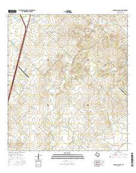 Pearsall South Texas Current topographic map, 1:24000 scale, 7.5 X 7.5 Minute, Year 2016