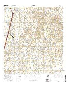Pearsall South Texas Current topographic map, 1:24000 scale, 7.5 X 7.5 Minute, Year 2016