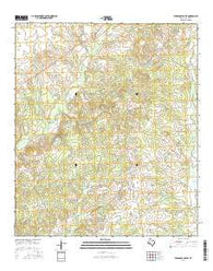 Pearsons Chapel Texas Current topographic map, 1:24000 scale, 7.5 X 7.5 Minute, Year 2016
