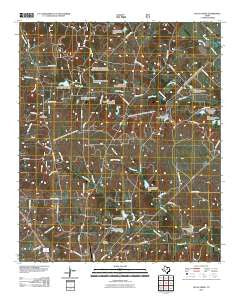 Pecan Creek Texas Historical topographic map, 1:24000 scale, 7.5 X 7.5 Minute, Year 2010