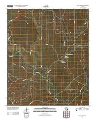 Pecan Crossing Texas Historical topographic map, 1:24000 scale, 7.5 X 7.5 Minute, Year 2010