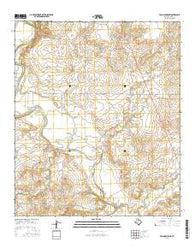 Pecan Crossing Texas Current topographic map, 1:24000 scale, 7.5 X 7.5 Minute, Year 2016