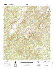 Pecan Springs Texas Current topographic map, 1:24000 scale, 7.5 X 7.5 Minute, Year 2016
