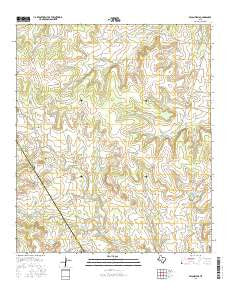Pecan Wells Texas Current topographic map, 1:24000 scale, 7.5 X 7.5 Minute, Year 2016