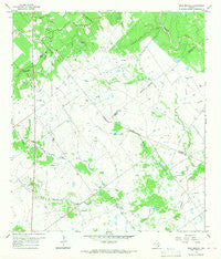 Peck Branch Texas Historical topographic map, 1:24000 scale, 7.5 X 7.5 Minute, Year 1966