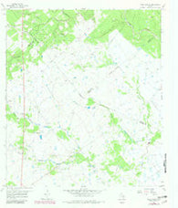 Peck Branch Texas Historical topographic map, 1:24000 scale, 7.5 X 7.5 Minute, Year 1966