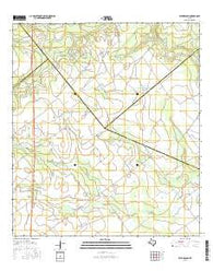 Peck Branch Texas Current topographic map, 1:24000 scale, 7.5 X 7.5 Minute, Year 2016