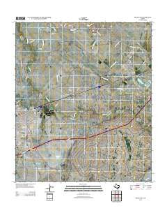 Pecos East Texas Historical topographic map, 1:24000 scale, 7.5 X 7.5 Minute, Year 2012