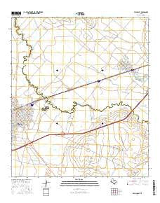 Pecos East Texas Current topographic map, 1:24000 scale, 7.5 X 7.5 Minute, Year 2016