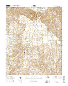 Pedarosa Camp Texas Current topographic map, 1:24000 scale, 7.5 X 7.5 Minute, Year 2016