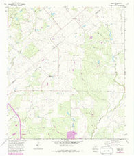 Peggy Texas Historical topographic map, 1:24000 scale, 7.5 X 7.5 Minute, Year 1965