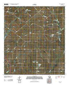 Peggy Texas Historical topographic map, 1:24000 scale, 7.5 X 7.5 Minute, Year 2010