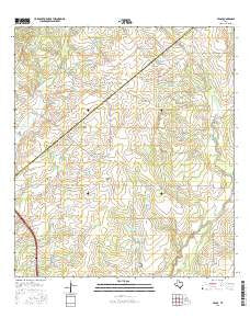 Peggy Texas Current topographic map, 1:24000 scale, 7.5 X 7.5 Minute, Year 2016