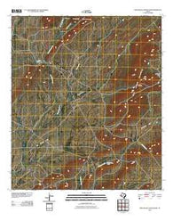 Pena Blanca Mountains Texas Historical topographic map, 1:24000 scale, 7.5 X 7.5 Minute, Year 2010