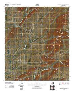 Pena Blanca Mountains Texas Historical topographic map, 1:24000 scale, 7.5 X 7.5 Minute, Year 2010