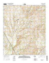 Penelope Texas Current topographic map, 1:24000 scale, 7.5 X 7.5 Minute, Year 2016