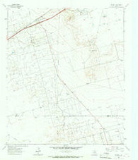 Penwell Texas Historical topographic map, 1:24000 scale, 7.5 X 7.5 Minute, Year 1964