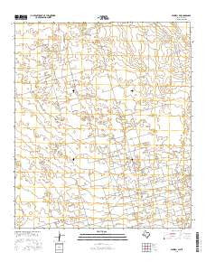 Penwell SW Texas Current topographic map, 1:24000 scale, 7.5 X 7.5 Minute, Year 2016