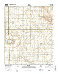 Pep Texas Current topographic map, 1:24000 scale, 7.5 X 7.5 Minute, Year 2016