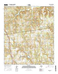 Percilla Texas Current topographic map, 1:24000 scale, 7.5 X 7.5 Minute, Year 2016