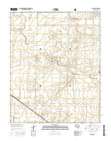 Perico Texas Current topographic map, 1:24000 scale, 7.5 X 7.5 Minute, Year 2016