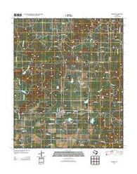Perrin Texas Historical topographic map, 1:24000 scale, 7.5 X 7.5 Minute, Year 2012