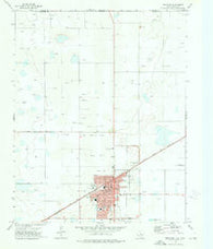 Perryton Texas Historical topographic map, 1:24000 scale, 7.5 X 7.5 Minute, Year 1973