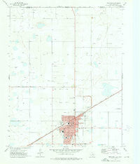 Perryton Texas Historical topographic map, 1:24000 scale, 7.5 X 7.5 Minute, Year 1973