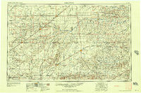 Perryton Texas Historical topographic map, 1:250000 scale, 1 X 2 Degree, Year 1958