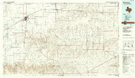 Perryton Texas Historical topographic map, 1:100000 scale, 30 X 60 Minute, Year 1986