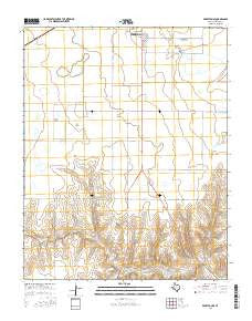 Perryton SE Texas Current topographic map, 1:24000 scale, 7.5 X 7.5 Minute, Year 2016