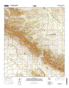 Persimmon Gap Texas Current topographic map, 1:24000 scale, 7.5 X 7.5 Minute, Year 2016