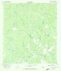 Pertle Creek Texas Historical topographic map, 1:24000 scale, 7.5 X 7.5 Minute, Year 1969