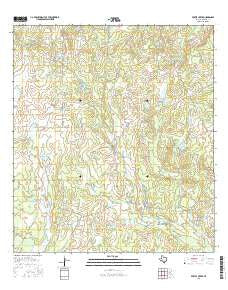 Pertle Creek Texas Current topographic map, 1:24000 scale, 7.5 X 7.5 Minute, Year 2016