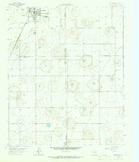 Petersburg Texas Historical topographic map, 1:24000 scale, 7.5 X 7.5 Minute, Year 1965