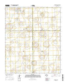Petersburg Texas Current topographic map, 1:24000 scale, 7.5 X 7.5 Minute, Year 2016