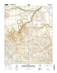 Petrolia Texas Current topographic map, 1:24000 scale, 7.5 X 7.5 Minute, Year 2016
