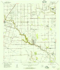 Petronila Texas Historical topographic map, 1:62500 scale, 15 X 15 Minute, Year 1954